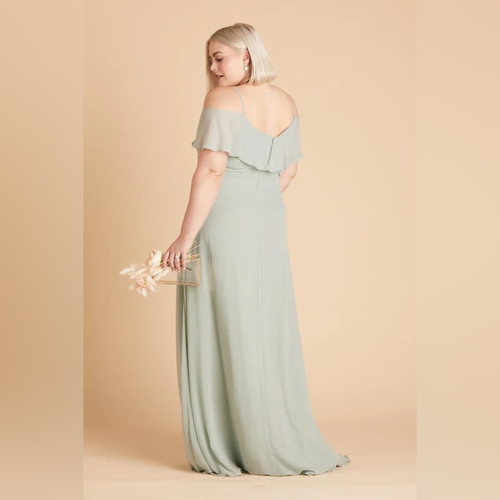 Birdy Grey JANE CONVERTIBLE DRESS CHIFFON SAGE Curve 1X NEW NWT BRIDESMAID - Picture 2 of 5